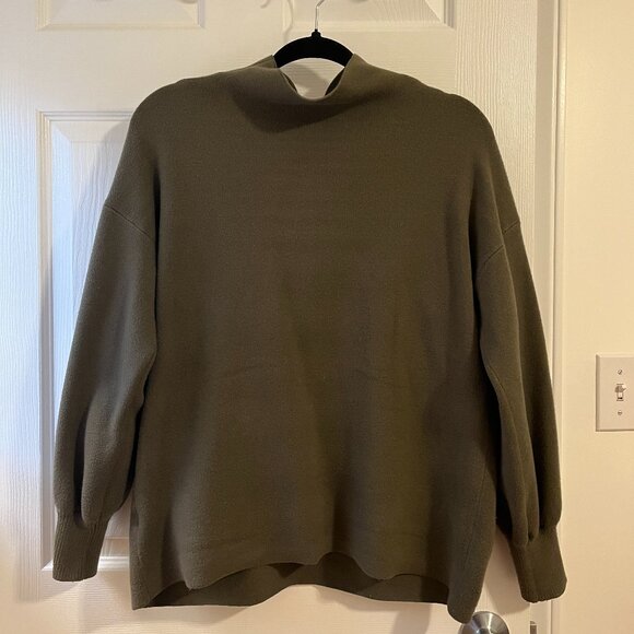 Dark green mockneck sweater - Picture 1 of 2